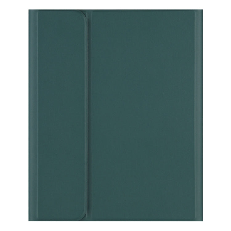 For Xiaomi Pad 6S Pro 12.4 2024 +X3 Candy Color Round Keys Bluetooth Keyboard Leather Case(Dark Night Green)