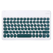 For Xiaomi Pad 6S Pro 12.4 2024 +X3 Candy Color Round Keys Bluetooth Keyboard Leather Case(Dark Night Green)