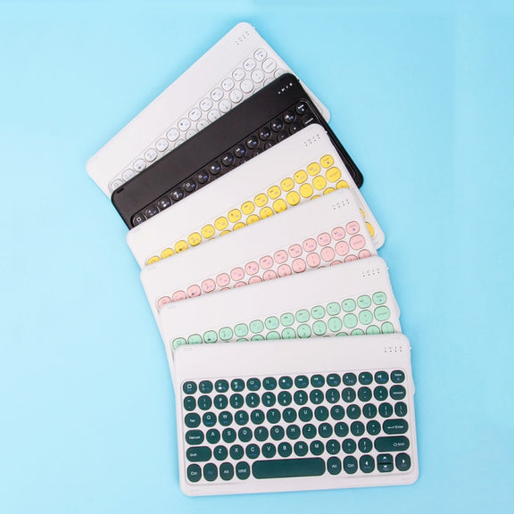 For Xiaomi Pad 6S Pro 12.4 2024 +X3 Candy Color Round Keys Bluetooth Keyboard Leather Case(Dark Night Green)