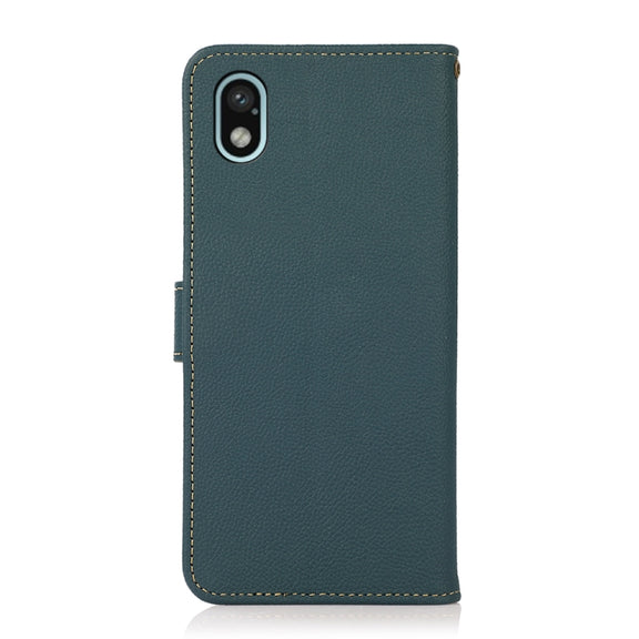 For Sony Xperia Ace III KHAZNEH Custer Genuine Leather RFID Phone Case(Green)