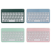X4 Universal Round Keys Panel Spray Color Bluetooth Keyboard(Dark Night Green)