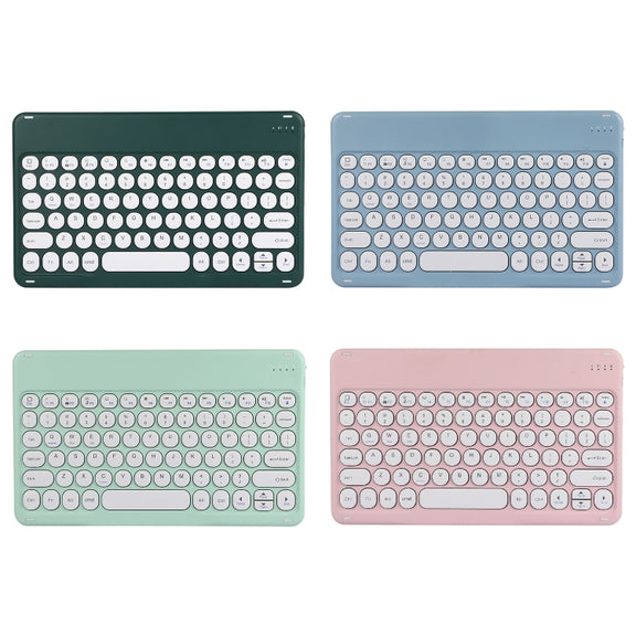 X4 Universal Round Keys Panel Spray Color Bluetooth Keyboard(Dark Night Green)