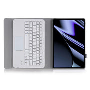 OP11-A Lambskin Texture Ultra-thin Bluetooth Keyboard Leather Case with Touchpad For OPPO Pad 11 inch(Purple)