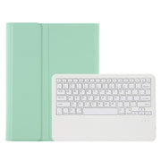 A800B Candy Color Detachable Bluetooth Keyboard Case with Pen Slot for Samsung Galaxy Tab S8+  / S7+ / S7 FE(Light Green)