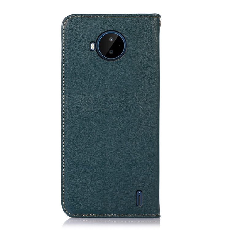 For Nokia C20 Plus KHAZNEH Nappa Top Layer Cowhide Leather Phone Case(Green)