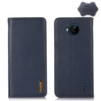 For Nokia C20 Plus KHAZNEH Nappa Top Layer Cowhide Leather Phone Case(Blue) - Nokia Cases by PMC TechLife | Online Shopping South Africa | PMC TechLife | Buy Now Pay Later Mobicred