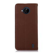 For Nokia C20 Plus KHAZNEH Nappa Top Layer Cowhide Leather Phone Case(Brown)