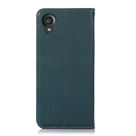 For Kyocera Digno BX2 KHAZNEH Nappa Top Layer Cowhide Leather Phone Case(Green)