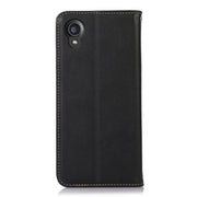 For Kyocera Digno BX2 KHAZNEH Nappa Top Layer Cowhide Leather Phone Case(Black)