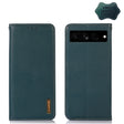 For Google Pixel 7 Pro 5G KHAZNEH Nappa Top Layer Cowhide Leather Phone Case(Green) - Google Cases by PMC TechLife | Online Shopping South Africa | PMC TechLife | Buy Now Pay Later Mobicred