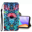 For Samsung Galaxy A33 5G 3D Colored Drawing Leather Phone Case(Mandala) - Galaxy Phone Cases by PMC TechLife | Online Shopping South Africa | PMC TechLife