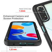 For Xiaomi Redmi Note 11 Global / Note 11S Starry Sky Solid Color Series PC + TPU Phone Case(Black)