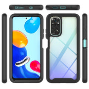 For Xiaomi Redmi Note 11 Global / Note 11S Starry Sky Solid Color Series PC + TPU Phone Case(Black)