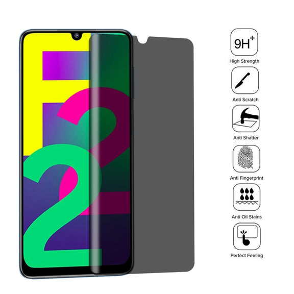 Full Cover Anti-peeping Tempered Glass Film For Samsung Galaxy F22