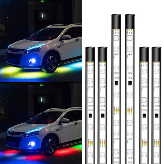 Car Modification Symphony Voice Control LED Chassis Lights, Specification:4 x 60cm + 2 x 150cm