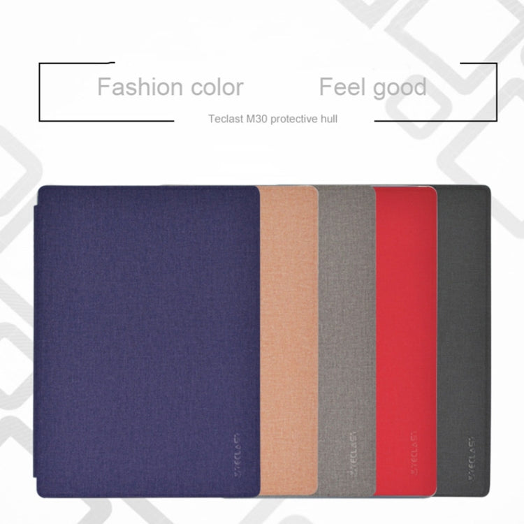 For TECLAST M30 / M30 Pro TECLAST Business Style Horizontal Flip PU Leather Protective Case with Holder(Red)