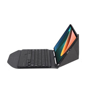 B0N5 Diamond Texture Bluetooth Keyboard Leather Case with Triangle Back Support For Xiaomi Pad 5 / 5 Pro(Black + Black)