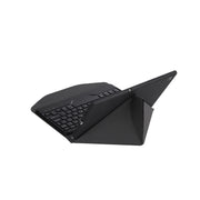 B0N5 Diamond Texture Bluetooth Keyboard Leather Case with Triangle Back Support For Xiaomi Pad 5 / 5 Pro(Black + Black)