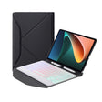 B0N5S Backlight Diamond Texture Bluetooth Keyboard Leather Case with Triangle Back Support For Xiaomi Pad 5 / 5 Pro(Black + White) - Others Keyboard by PMC TechLife | Online Shopping South Africa | PMC TechLife