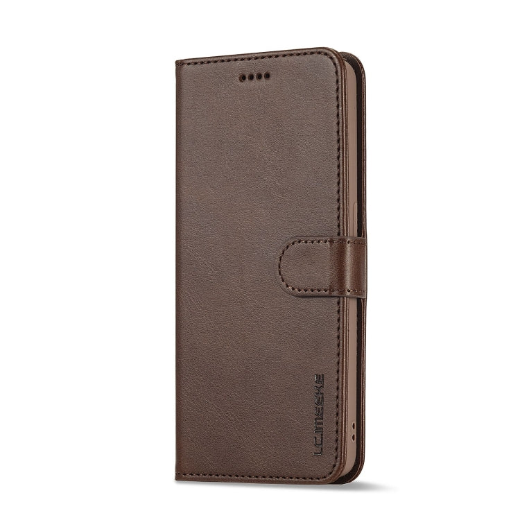For OPPO A96 5G / Reno7 Z 5G LC.IMEEKE Calf Texture Leather Phone Case(Coffee)