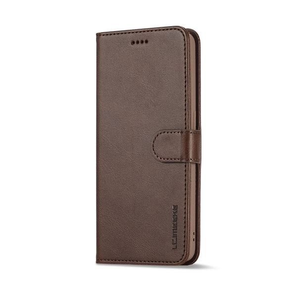 For OPPO A96 5G / Reno7 Z 5G LC.IMEEKE Calf Texture Leather Phone Case(Coffee)