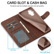 For OPPO A96 5G / Reno7 Z 5G LC.IMEEKE Calf Texture Leather Phone Case(Coffee)