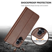 For OPPO A96 5G / Reno7 Z 5G LC.IMEEKE Calf Texture Leather Phone Case(Coffee)