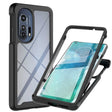 For Motorola Edge+ 2022 Starry Sky Solid Color Series PC + TPU Phone Case with PET Film(Black) - Motorola Cases by PMC TechLife | Online Shopping South Africa | PMC TechLife