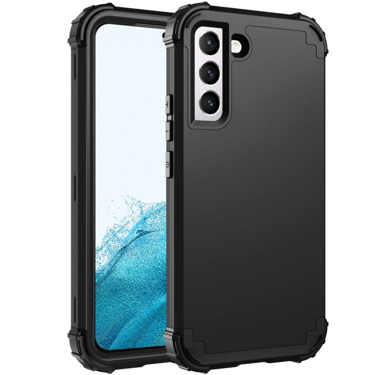 For Samsung Galaxy S22 5G PC + Silicone Phone Case(Black)