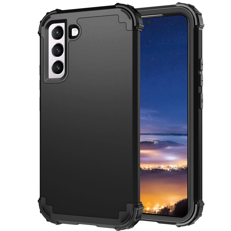 For Samsung Galaxy S22 5G PC + Silicone Phone Case(Black)