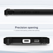 For Samsung Galaxy S22 5G PC + Silicone Phone Case(Black)