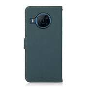 For Nokia X100 KHAZNEH Custer Genuine Leather RFID Phone Case(Green)