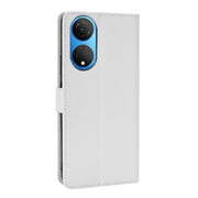 For Honor X7 Diamond Texture Leather Phone Case(White)