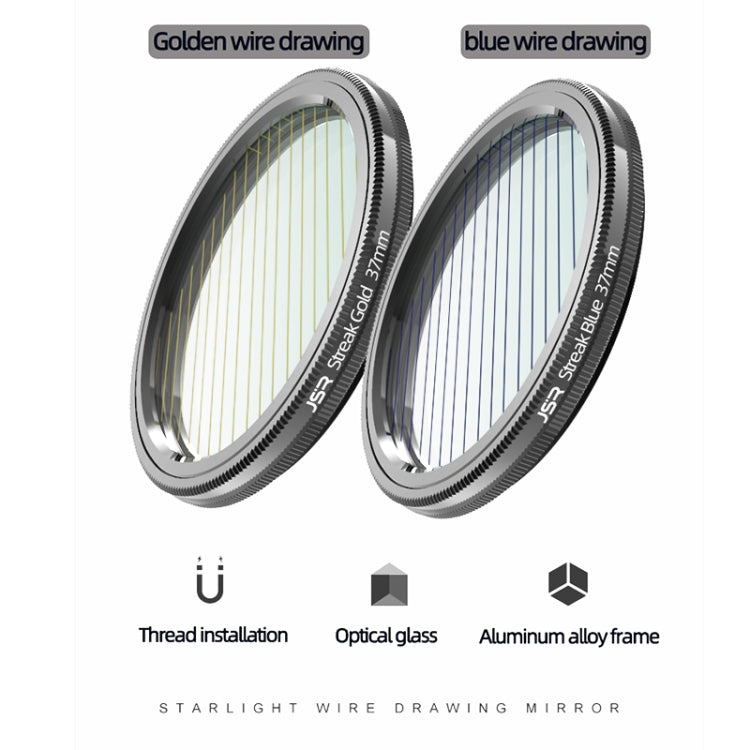 JSR Starlight Drawing Camera Lens Filter, Size:82mm(Streak Gold)