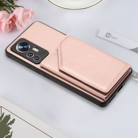 For Xiaomi 12 Pro Skin Feel PU + TPU + PC Phone Case(Rose Gold)