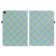 For Lenovo Tab M10 Plus 10.6 3rd Gen. Color Weave Leather Tablet Case with Holder(Rainbow)