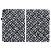 For Lenovo Tab M10 Plus 10.6 3rd Gen. Color Weave Leather Tablet Case with Holder(Black)