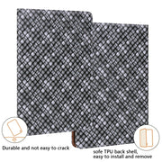 For Lenovo Tab M10 Plus 10.6 3rd Gen. Color Weave Leather Tablet Case with Holder(Black)