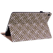 For Lenovo Tab M10 Plus 10.6 3rd Gen. Color Weave Leather Tablet Case with Holder(Brown)