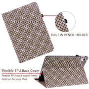 For Lenovo Tab M10 Plus 10.6 3rd Gen. Color Weave Leather Tablet Case with Holder(Brown)