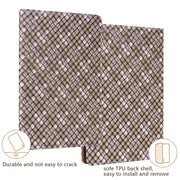 For Lenovo Tab M10 Plus 10.6 3rd Gen. Color Weave Leather Tablet Case with Holder(Brown)
