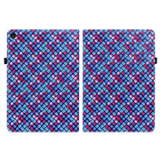 For Lenovo Tab M10 Plus 10.6 3rd Gen. Color Weave Leather Tablet Case with Holder(Blue)