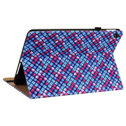 For Lenovo Tab M10 Plus 10.6 3rd Gen. Color Weave Leather Tablet Case with Holder(Blue)