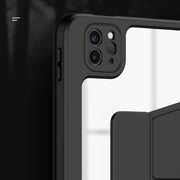 For iPad Pro 12.9 2022 / 2021 / 2020 / 2018 Mutural Jianshang Series Tablet Leather Smart Case(Black)