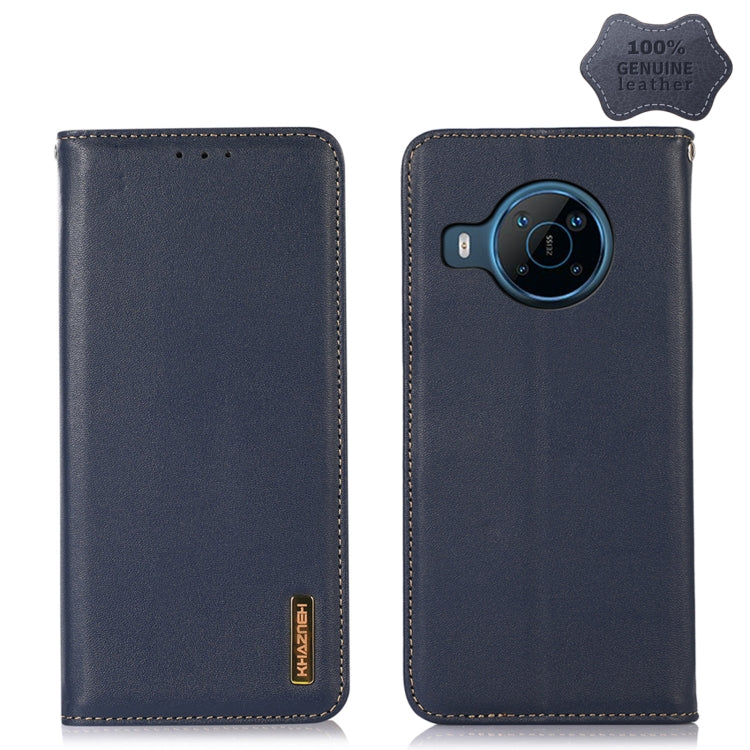 For Nokia X100 KHAZNEH Nappa Top Layer Cowhide Leather Phone Case(Blue)