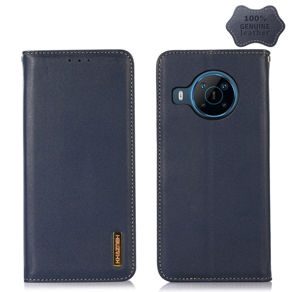 For Nokia X100 KHAZNEH Nappa Top Layer Cowhide Leather Phone Case(Blue)