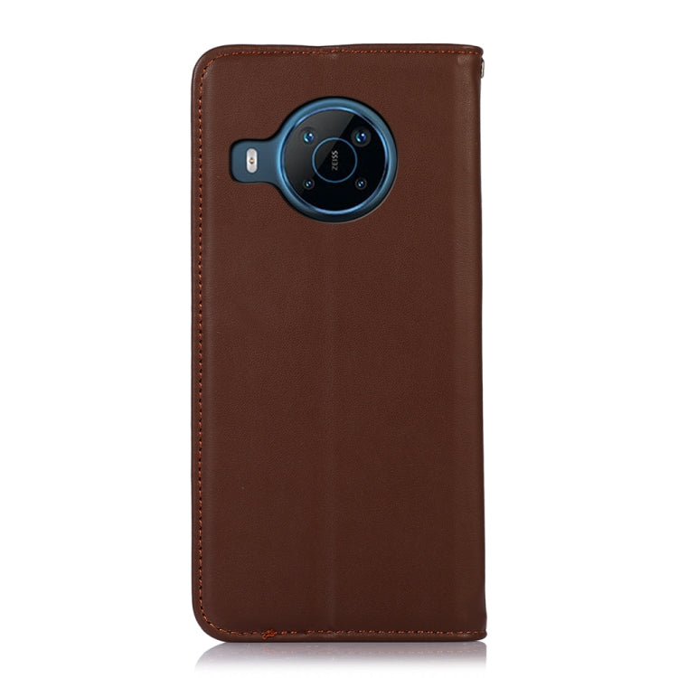For Nokia X100 KHAZNEH Nappa Top Layer Cowhide Leather Phone Case(Brown)