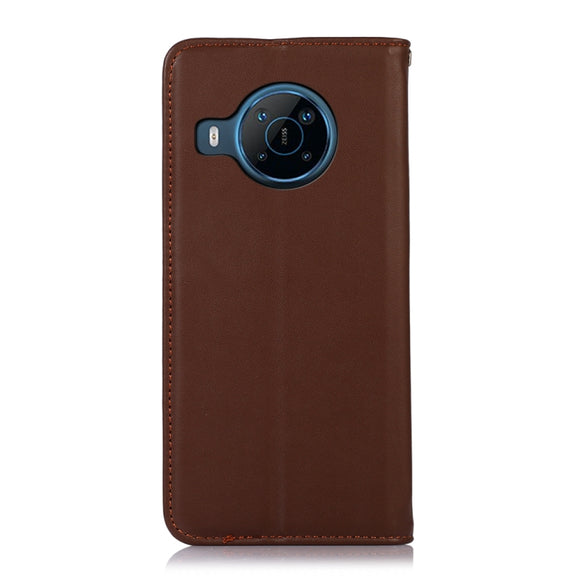 For Nokia X100 KHAZNEH Nappa Top Layer Cowhide Leather Phone Case(Brown)