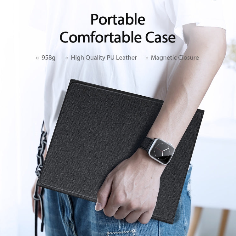 DUX DUCIS Bluetooth Keyboard Leather Case with Touchpad & Smart Sleep Function For iPad 10.2 2021 / 2020 / 2019(Black)