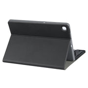 Square Cap Bluetooth Keyboard Leather Case with Pen Slot for Samsung Galaxy Tab S6 Lite(Light Blue)